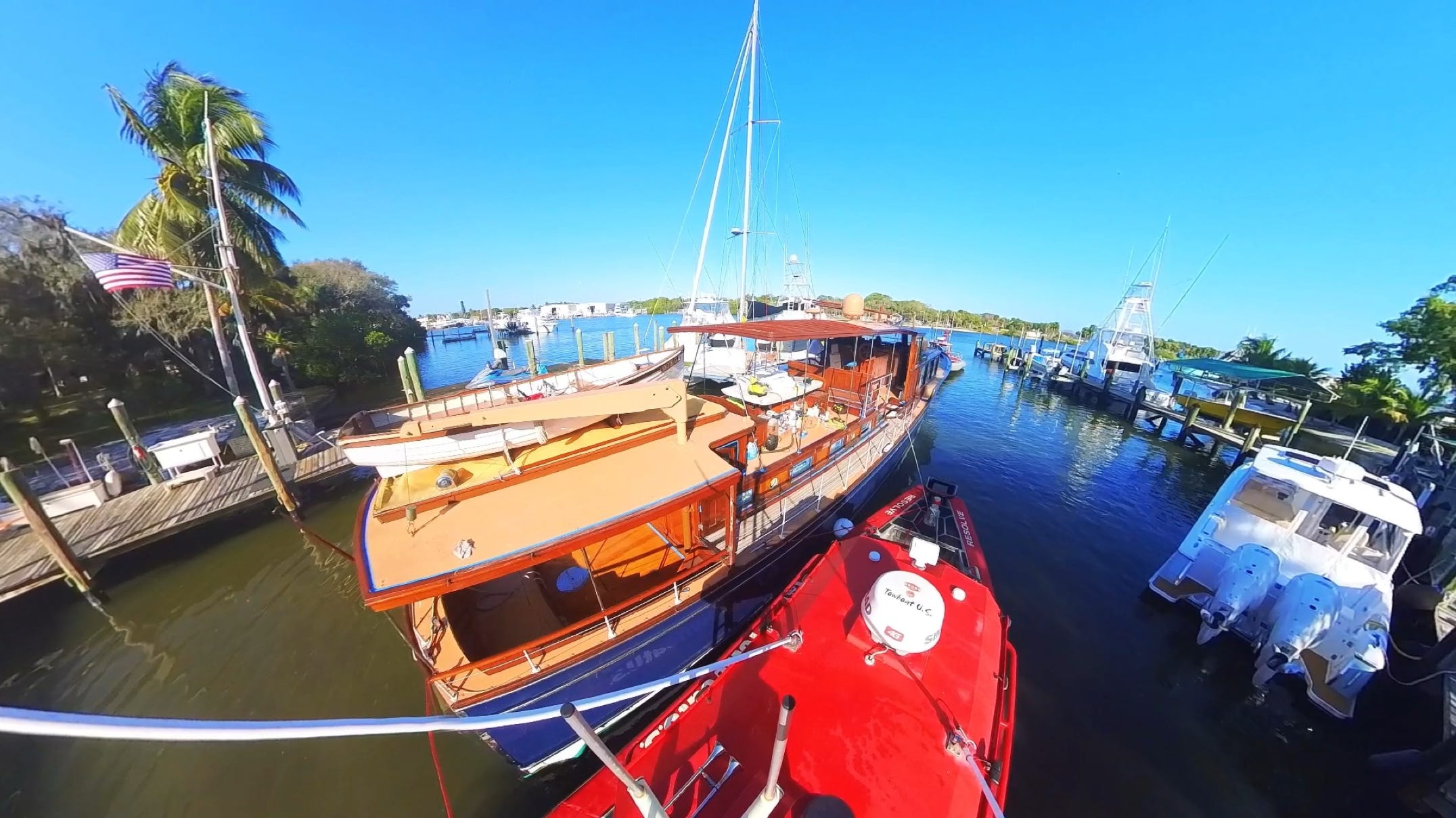 Captain Retriever EZCaptainHooks Professional Assistance Towing Vessel Rescues Salvage Parbuckling Aground Boats Mayday Calls HowTo Videos Stuart St Lucie Inlet Manatee Pocket Camera Footage Easy Captain Hook