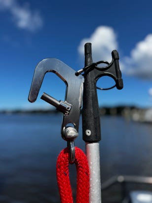 Spring For Boat Hook EZCaptainHooks Easily Remove From Trailer Eye Safe Towing