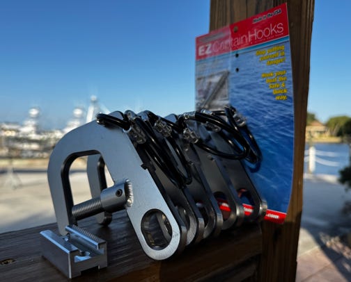 EZCaptainHooks Easily Remove From Trailer Eye Safe Towing 2 Hooks